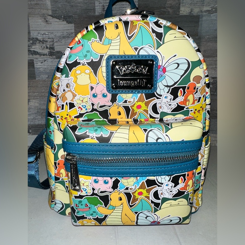 Loungefly x Pokemon All over Print Mini Backpack